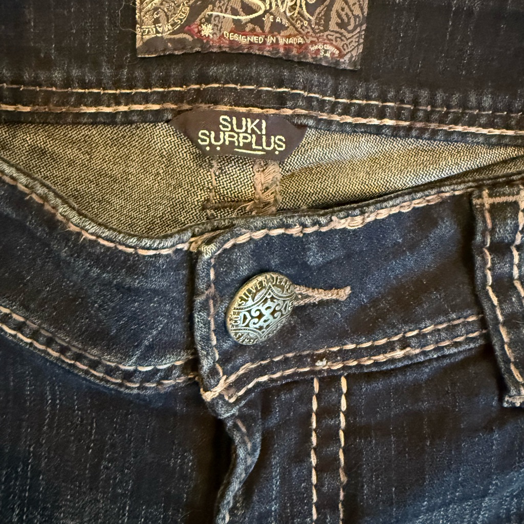 Silver Jeans Suki Surplus Dark Wash Denim